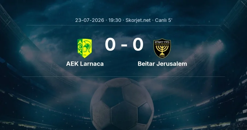 AEK Larnaca - Beitar Jerusalem maçı başladı | Avrupa Konferans Ligi