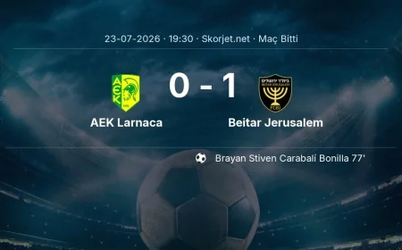 AEK Larnaca 0-1 Beitar Jerusalem - maç özeti | Avrupa Konferans Ligi