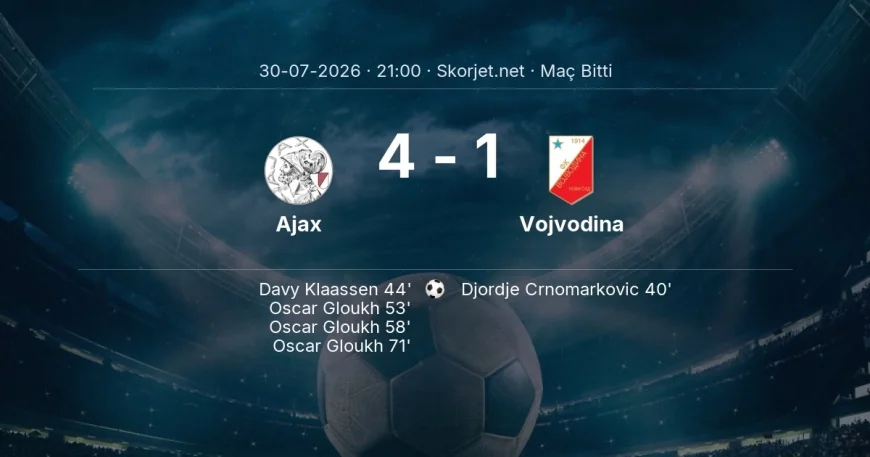 Avrupa Konferans Ligi | Ajax 4-1 Vojvodina sonucu