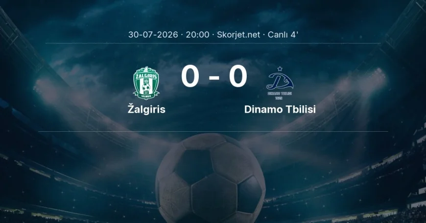 Avrupa Konferans Ligi: Žalgiris - Dinamo Tbilisi maçı başladı