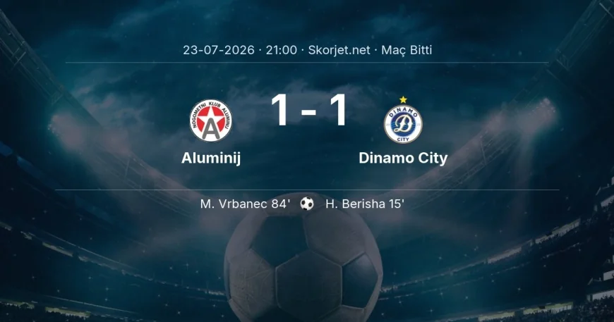 Avrupa Konferans Ligi | Aluminij 1-1 Dinamo City sonucu