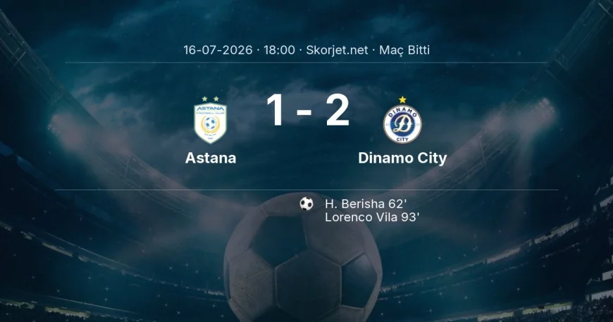 Avrupa Konferans Ligi | Astana 1-2 Dinamo City sonucu