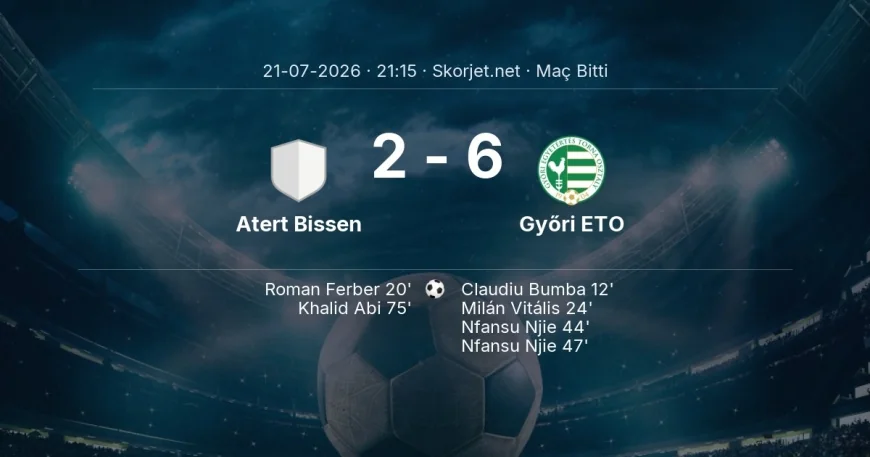 Avrupa Konferans Ligi | Atert Bissen 2-6 Győri ETO sonucu