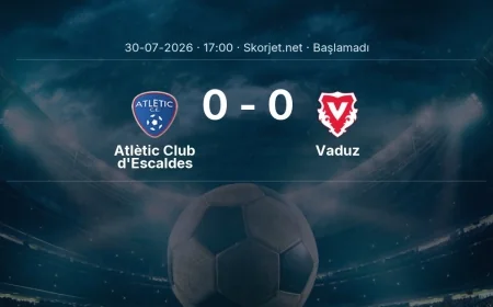 Avrupa Konferans Ligi: Atlètic Club d'Escaldes - Vaduz maç bilgileri