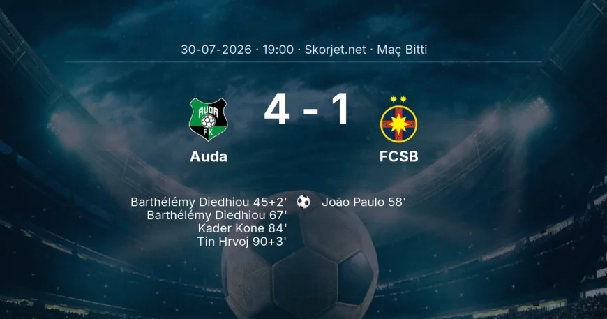 Avrupa Konferans Ligi | Auda 4-1 FCSB sonucu