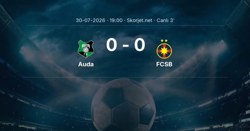 Avrupa Konferans Ligi: Auda - FCSB maçı başladı