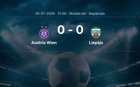 Austria Wien - Liepāja muhtemel ilk 11'ler | Avrupa Konferans Ligi
