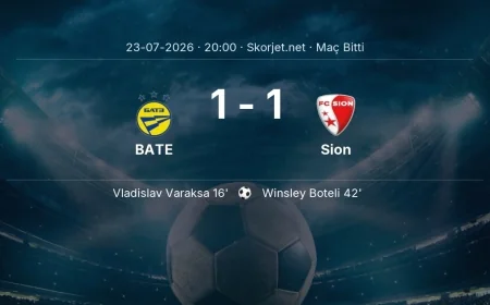 Avrupa Konferans Ligi | BATE 1-1 Sion sonucu