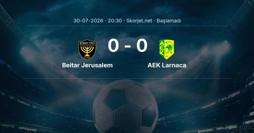 Avrupa Konferans Ligi: Beitar Jerusalem - AEK Larnaca kadro ve maç öncesi