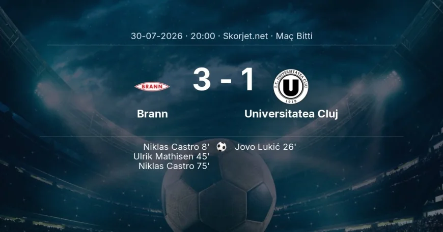Brann 3-1 Universitatea Cluj - maç özeti | Avrupa Konferans Ligi