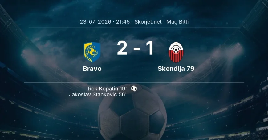 Maç sonucu: Bravo 2-1 Skendija 79 | Avrupa Konferans Ligi