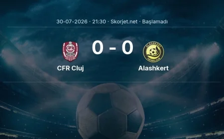 Avrupa Konferans Ligi: CFR Cluj - Alashkert maç bilgileri