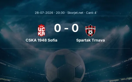 Avrupa Konferans Ligi: CSKA 1948 Sofia - Spartak Trnava maçı başladı