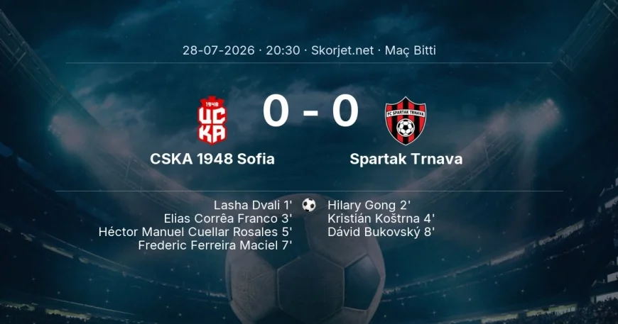Avrupa Konferans Ligi | CSKA 1948 Sofia 0-0 Spartak Trnava sonucu