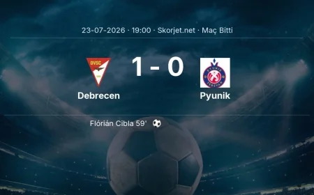Avrupa Konferans Ligi | Debrecen 1-0 Pyunik sonucu