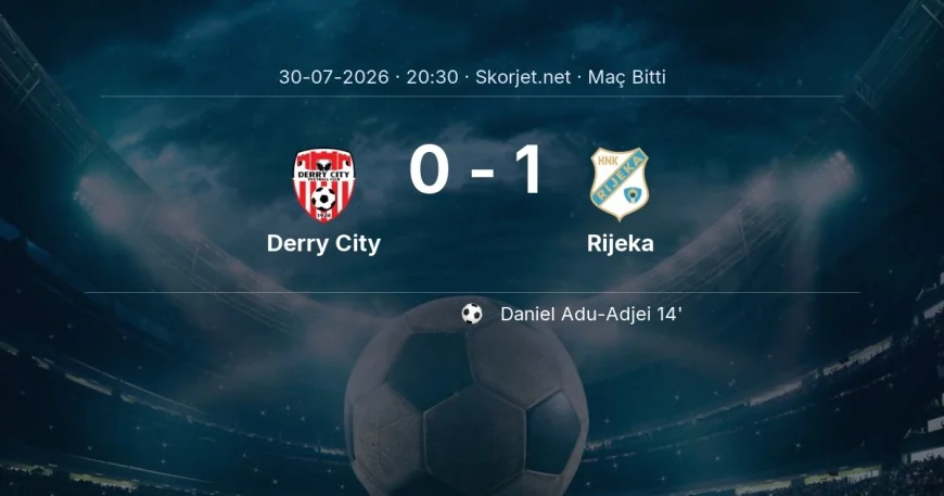 Maç sonucu: Derry City 0-1 Rijeka | Avrupa Konferans Ligi