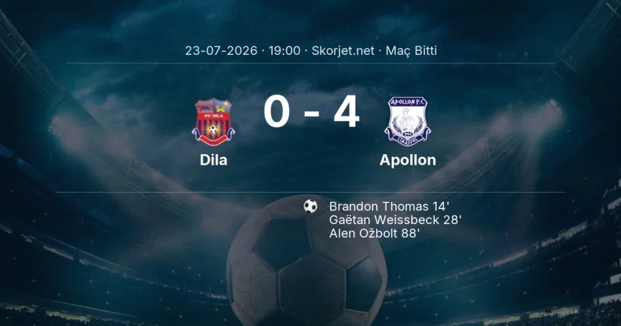 Dila 0-4 Apollon - maç özeti | Avrupa Konferans Ligi