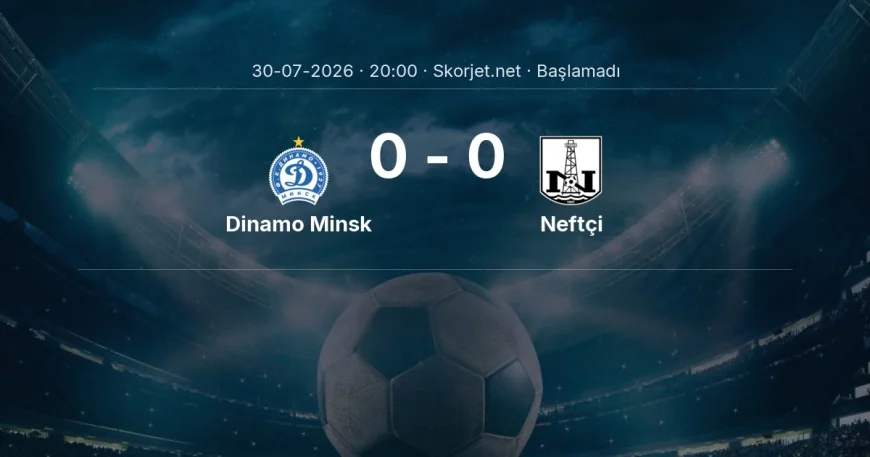 Dinamo Minsk - Neftçi maçı ne zaman, saat kaçta? | Avrupa Konferans Ligi