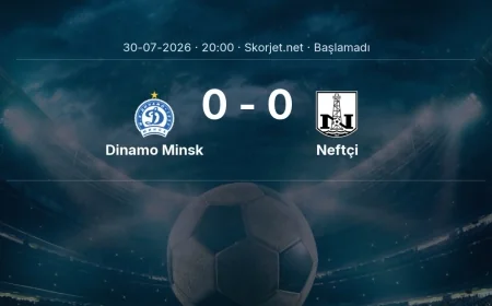 Dinamo Minsk - Neftçi maçı ne zaman, saat kaçta? | Avrupa Konferans Ligi