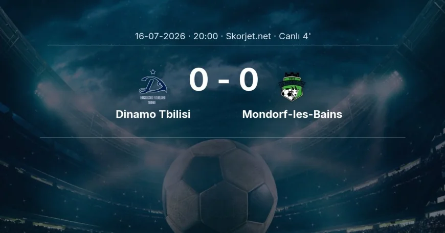 Avrupa Konferans Ligi: Dinamo Tbilisi - Mondorf-les-Bains maçı başladı