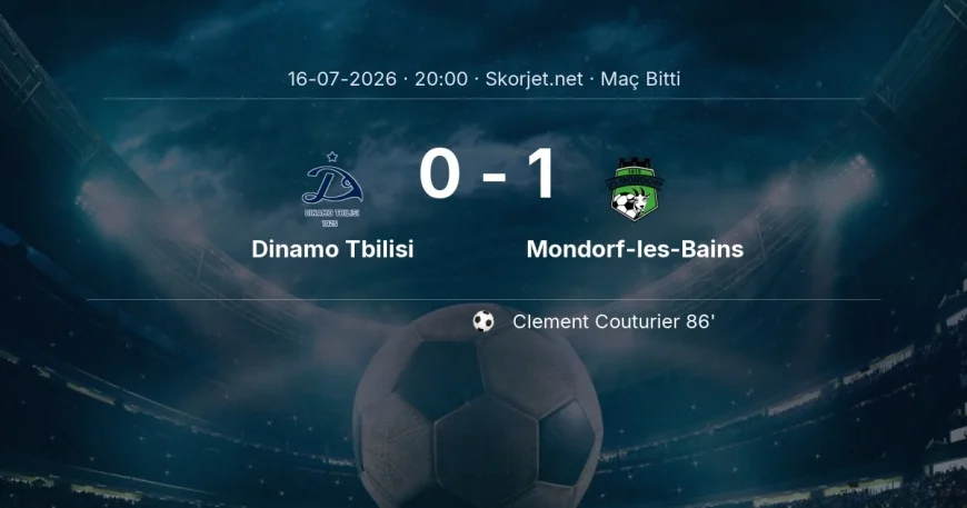 Avrupa Konferans Ligi | Dinamo Tbilisi 0-1 Mondorf-les-Bains sonucu