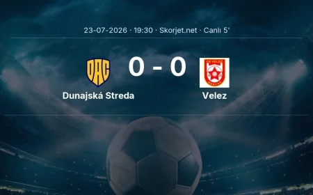 Dunajská Streda - Velez maçı başladı | Avrupa Konferans Ligi