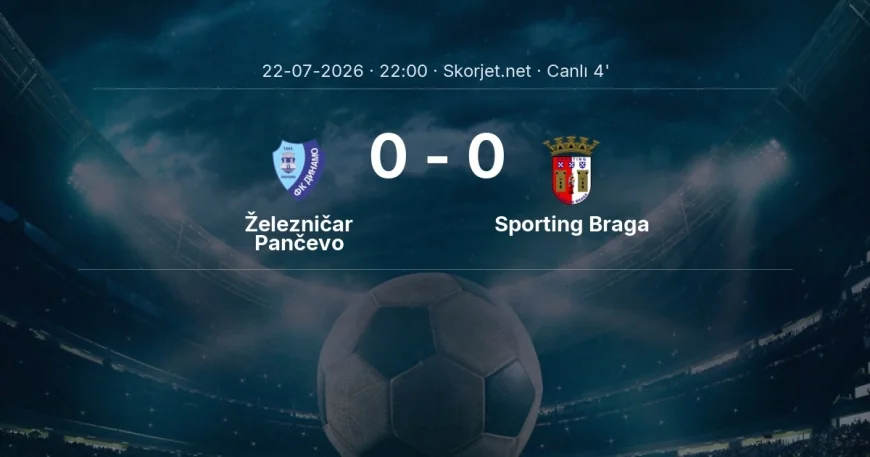 Avrupa Konferans Ligi: Železničar Pančevo - Sporting Braga maçı başladı