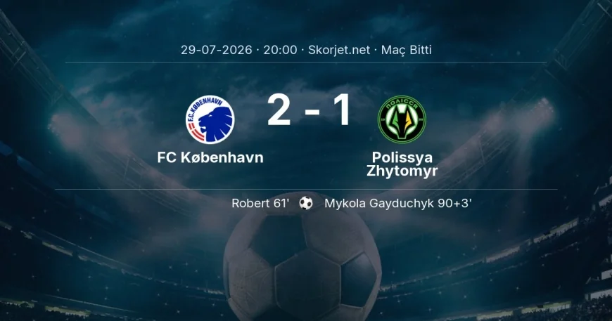 FC København 2-1 Polissya Zhytomyr - maç özeti | Avrupa Konferans Ligi