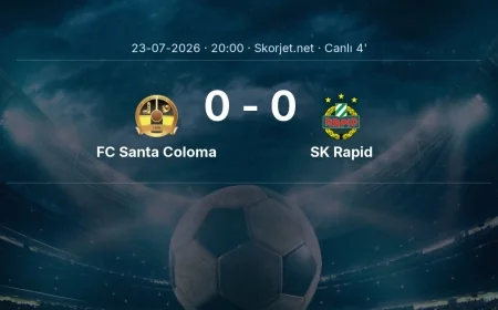 MAÇ BAŞLADI | FC Santa Coloma - SK Rapid