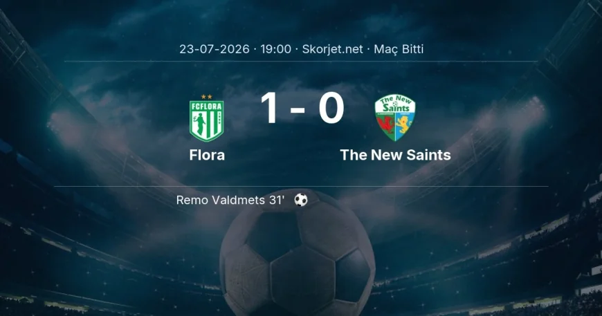 Flora 1-0 The New Saints - maç özeti | Avrupa Konferans Ligi