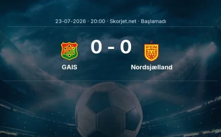 GAIS - Nordsjælland muhtemel ilk 11'ler | Avrupa Konferans Ligi