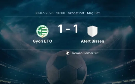 Győri ETO 1-1 Atert Bissen - maç özeti | Avrupa Konferans Ligi