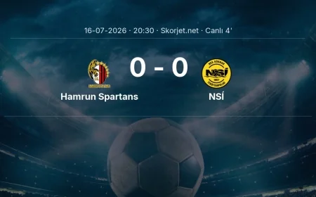 Avrupa Konferans Ligi: Hamrun Spartans - NSÍ maçı başladı