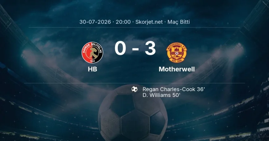 Avrupa Konferans Ligi | HB 0-3 Motherwell sonucu