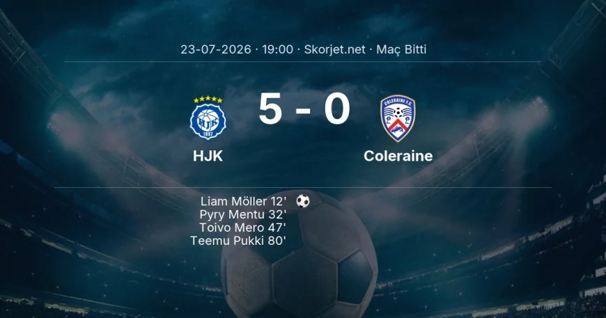 HJK 5-0 Coleraine - maç özeti | Avrupa Konferans Ligi