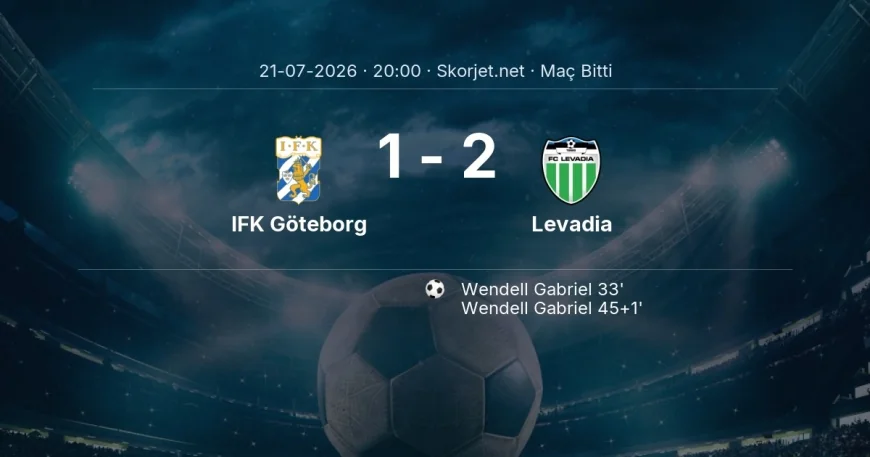 IFK Göteborg 1-2 Levadia - maç özeti | Avrupa Konferans Ligi
