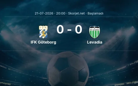 Avrupa Konferans Ligi: IFK Göteborg - Levadia maç bilgileri