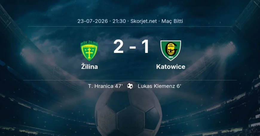 Maç sonucu: Žilina 2-1 Katowice | Avrupa Konferans Ligi