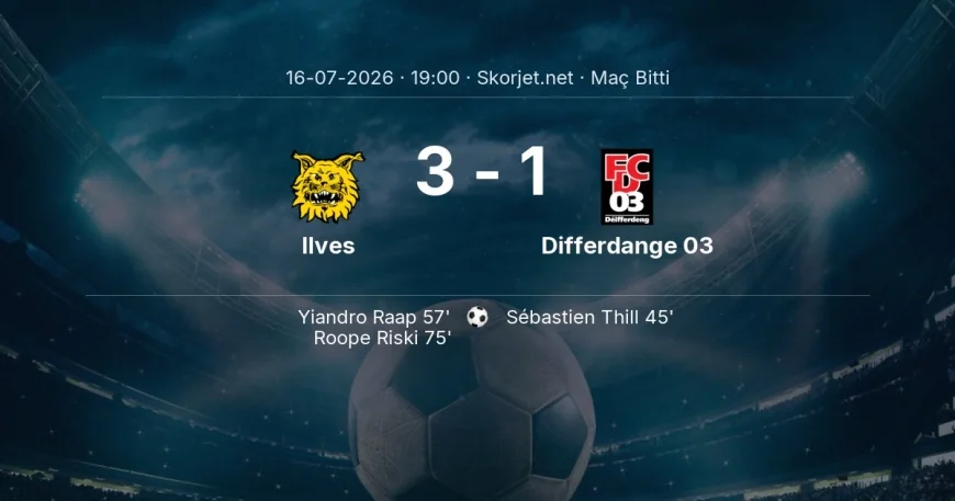 Ilves 3-1 Differdange 03 - maç özeti | Avrupa Konferans Ligi