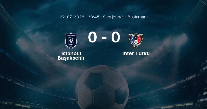İstanbul Başakşehir - Inter Turku maçı öncesi | Avrupa Konferans Ligi