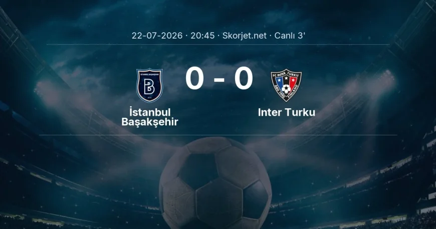 MAÇ BAŞLADI | İstanbul Başakşehir - Inter Turku