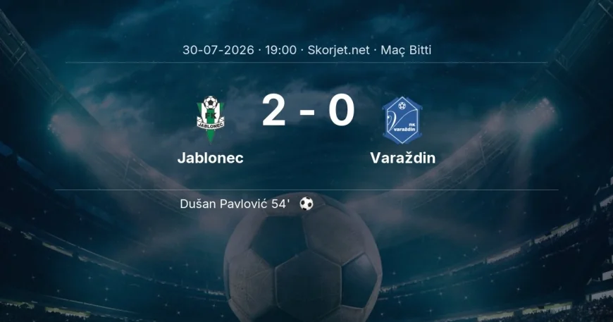 Jablonec 2-0 Varaždin - maç özeti | Avrupa Konferans Ligi