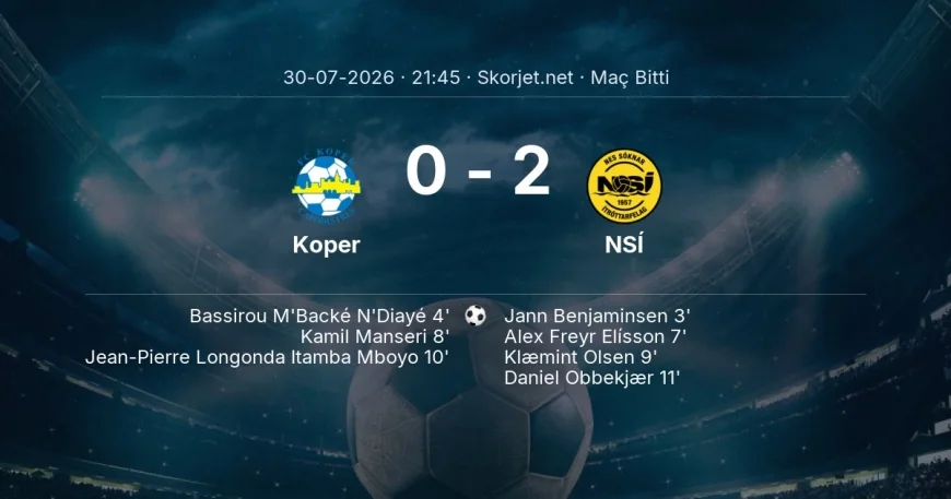 Avrupa Konferans Ligi | Koper 0-2 NSÍ sonucu