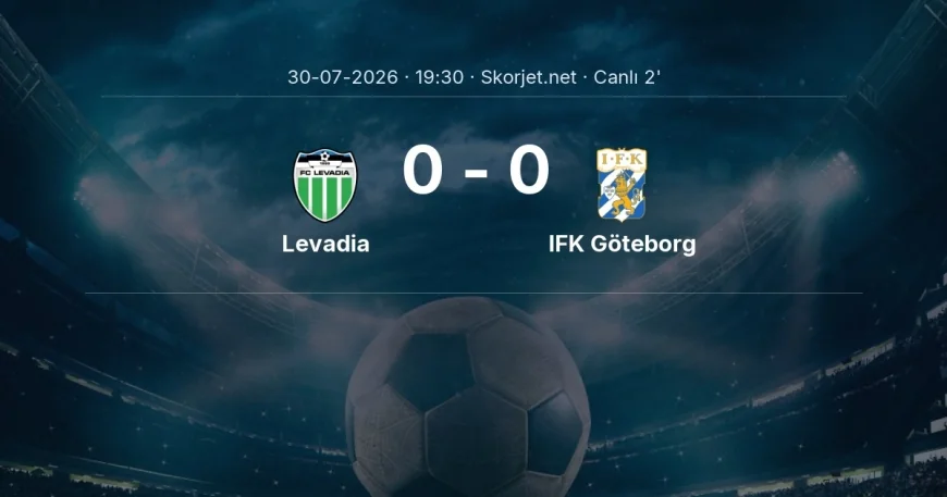 MAÇ BAŞLADI | Levadia - IFK Göteborg