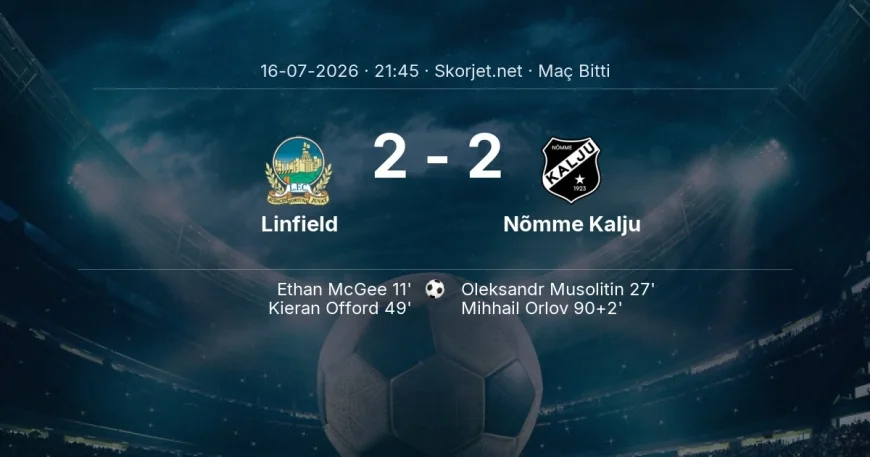 Linfield 2-2 Nõmme Kalju - maç özeti | Avrupa Konferans Ligi