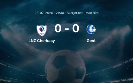 Avrupa Konferans Ligi | LNZ Cherkasy 0-0 Gent sonucu