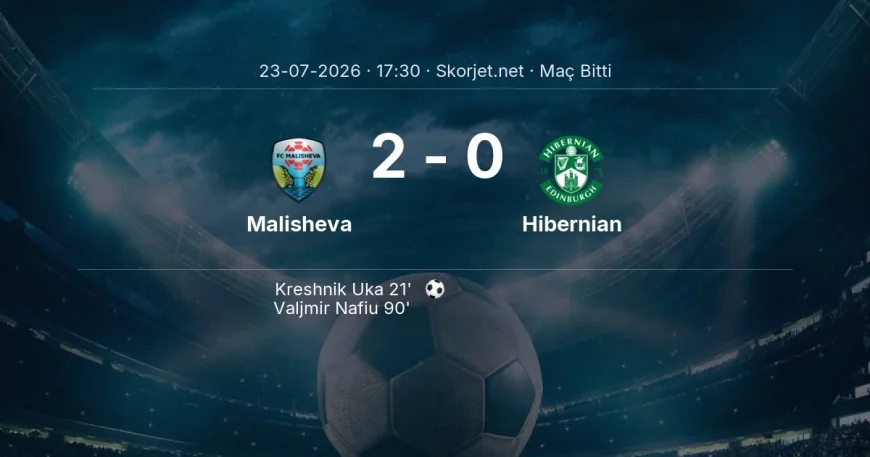 Malisheva 2-0 Hibernian - maç özeti | Avrupa Konferans Ligi