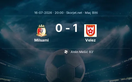 Milsami 0-1 Velez - maç özeti | Avrupa Konferans Ligi
