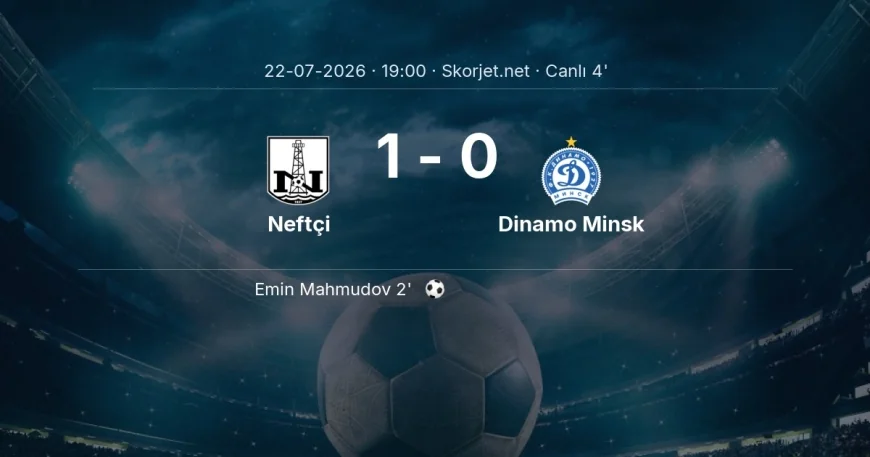 MAÇ BAŞLADI | Neftçi - Dinamo Minsk