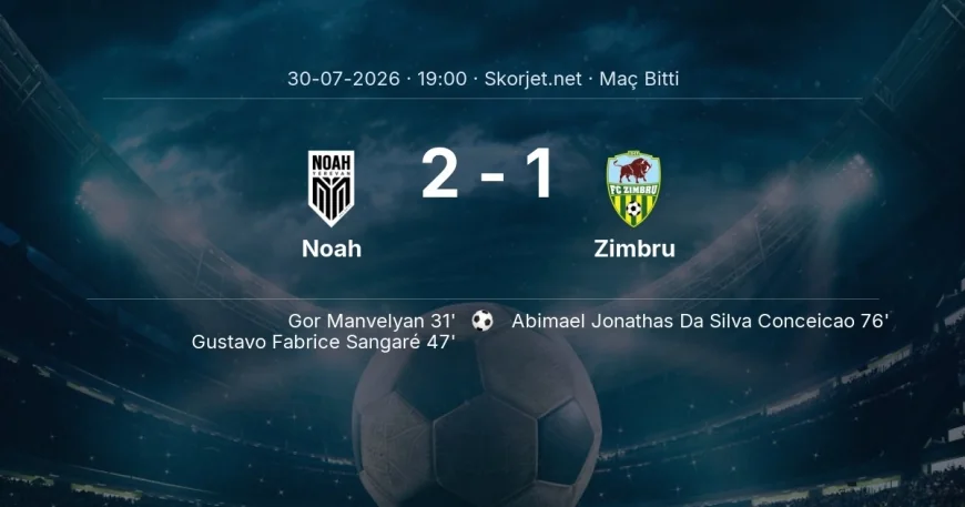 Avrupa Konferans Ligi | Noah 2-1 Zimbru sonucu